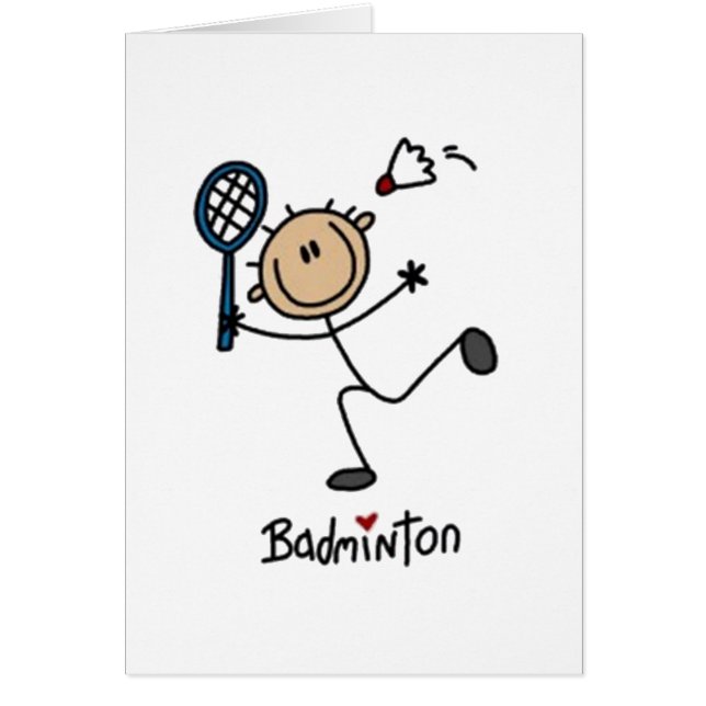 Figure de bâton de badminton (Devant)