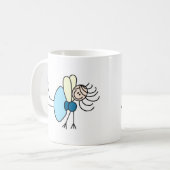 Figure de bâton de fée en mug bleu (Devant gauche)