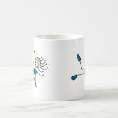 Figure de bâton de fée en mug bleu (Centre)