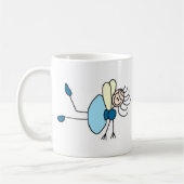 Figure de bâton de fée en mug bleu (Gauche)