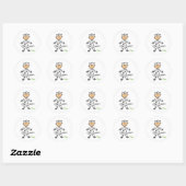 Figure De Sticker Dans Le Sticker Zebra Suit (Feuille)