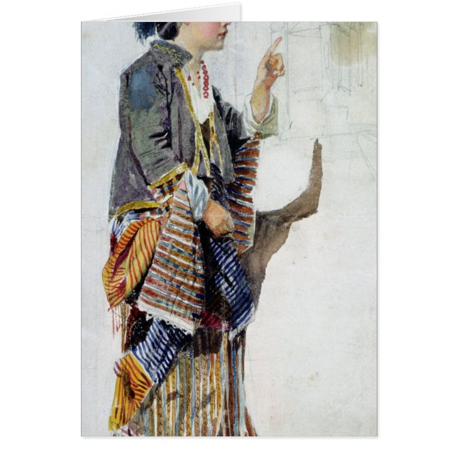 Figure d'une fille dans le costume turc, 19ème (Devant)