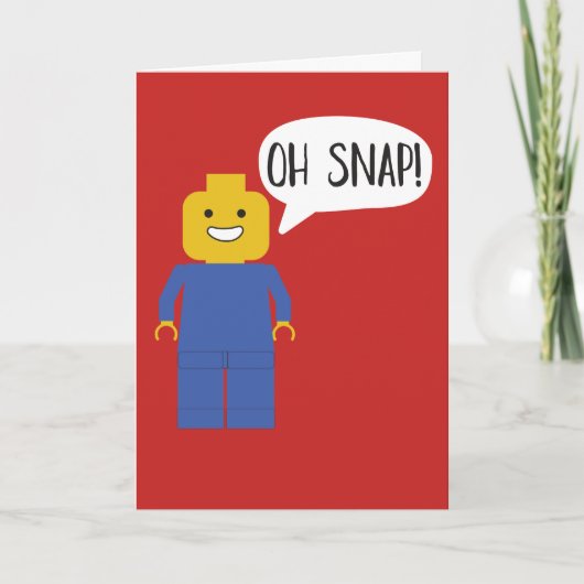 Figure en briques de construction Carte d'annivers (Devant)