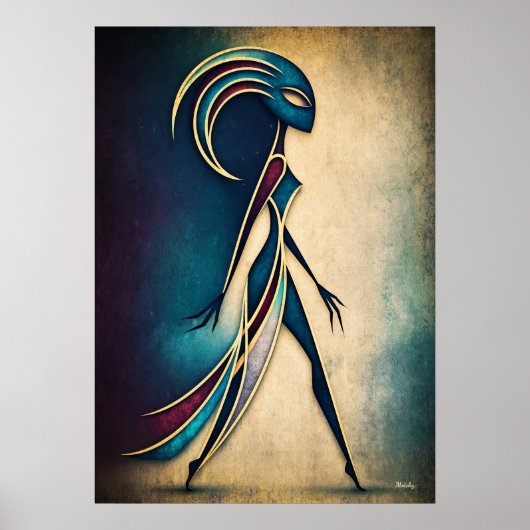 Figure Géométrique Abstraite Art Déco Moderne pour (Devant)