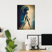Figure Géométrique Abstraite Art Déco Moderne pour (Bureau à domicile)