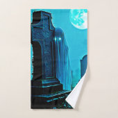 Figure Ghoost dans un modèle de cimetière (Serviette à main)