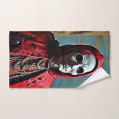 Figure mystérieuse du crâne à capuchon (Serviette à main)