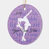 Figure ornement de coutume de patin (Gauche)