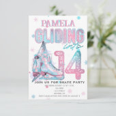 Figure Patinage 14e invitation de fête d'anniversa (Debout devant)