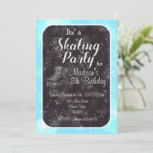 Figure Patinage Invitation Anniversaire (Debout devant)