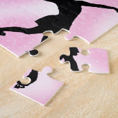 Figure Patinage rose tourbillon puzzle (Côté)