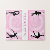 Figure Patinage rose tourbillon puzzle (Horizontal)