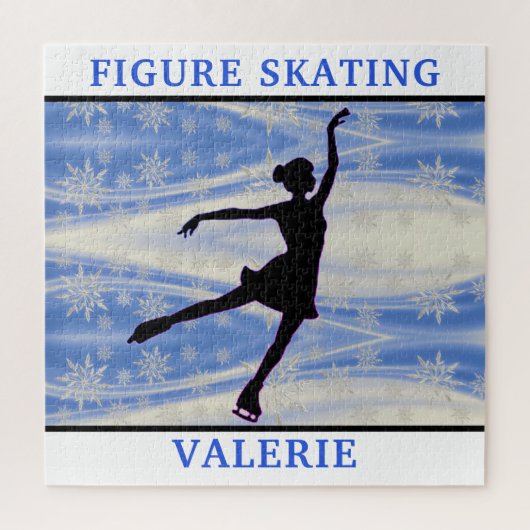 Figure Patinage Snowflake Puzzle (Vertical)