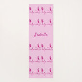 Figure Patinage Yoga tapis coeur tourbillon rose (Dos)