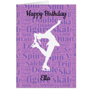 Figure personnalisée carte d'anniversaire de