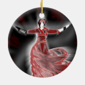 Figure rouge et verte double ornement (Dos)