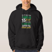 Figure Skater Ice Skating Sheep Jump Lambs Teach Hoodie (Voorkant)