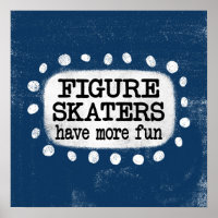Figure Skaters Ont Plus Amusants Poster Wall Art