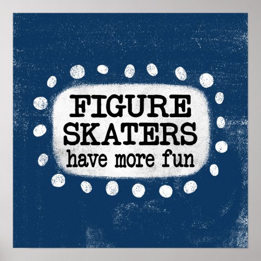 Figure Skaters Ont Plus Amusants Poster Wall Art (Devant)
