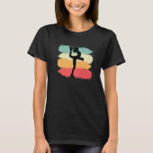Figure Skating Retro Skater or Dancer T-shirt (Voorkant)