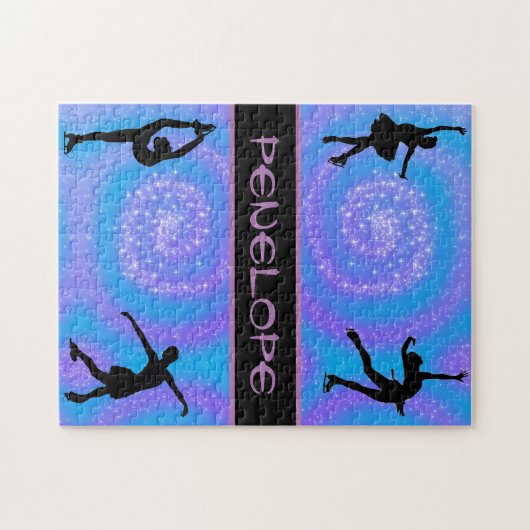 Figure Skating Swirl Jigsaw Puzzle (Horizontal)