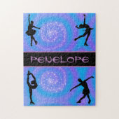 Figure Skating Swirl Jigsaw Puzzle (Vertical)