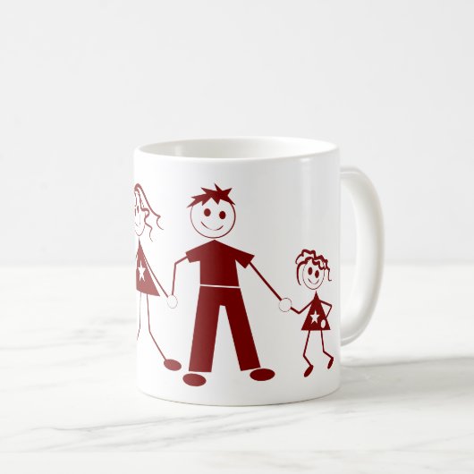 Figure Stick Family Coffee Mug (Devant droit)