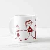 Figure Stick Family Coffee Mug (Devant gauche)