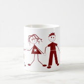 Figure Stick Family Coffee Mug (Centre)