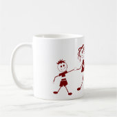 Figure Stick Family Coffee Mug (Gauche)