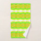 Figure Vert Et Jaune Huit Art Motif (Serviette à main)