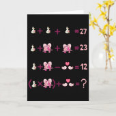 Figures Math Equation Teacher Algebra Silly Goose Kaart (Gele Bloem)