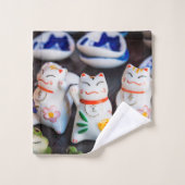 figurines de chats à Beckoning (Gant de toilette)