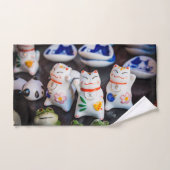 figurines de chats à Beckoning (Serviette à main)