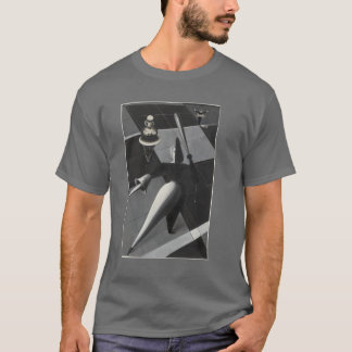 Figurines in de ruimte Studie voor het Triadisch B T-shirt