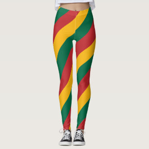 Figuur 1 van de nationale vlag van Litouwen Leggings