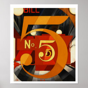 Figuur 5 in Gold door Charles Demuth Poster