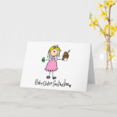 Figuur Baby onder constructie Kaart (Gele Bloem)