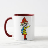 Figuur brandweerman met MaskerMok Mok (Links)
