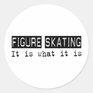 Figuur die het is ronde sticker