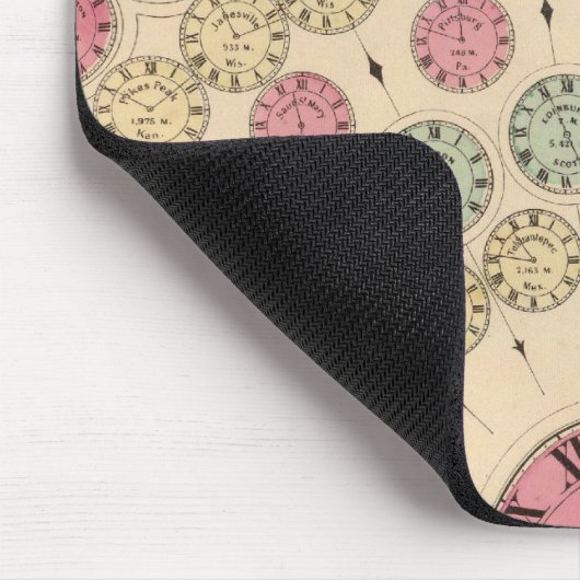 Figuur die het verschil in tijd verbreken muismat (Hoek)