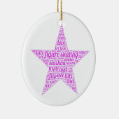 Figuur het Schatten Ornament Gepersonaliseerd met  (Rechts)