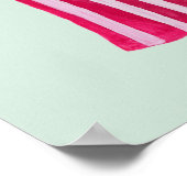 Figuur met vaste Mode - gestripte zuigers Poster (Hoek)