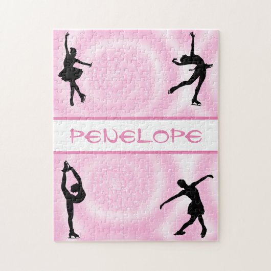 Figuur roze zirl Jigzaag Puzzle Legpuzzel (Verticaal)