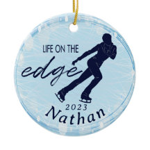 Figuur Schaatsen Mannen Aangepaste Naam Foto