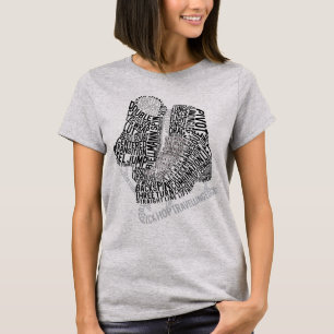 Figuur Schaatsen Woord Kunst Schaatsen T-shirt