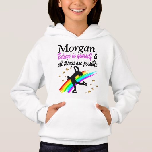 FIGUUR SCHAATSKAMPIOEN GEPERSONALISEERD SWEATSHIRT (Voorkant)