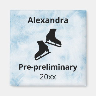 Figuur Schildniveau testjaar blauw ijs Magneet