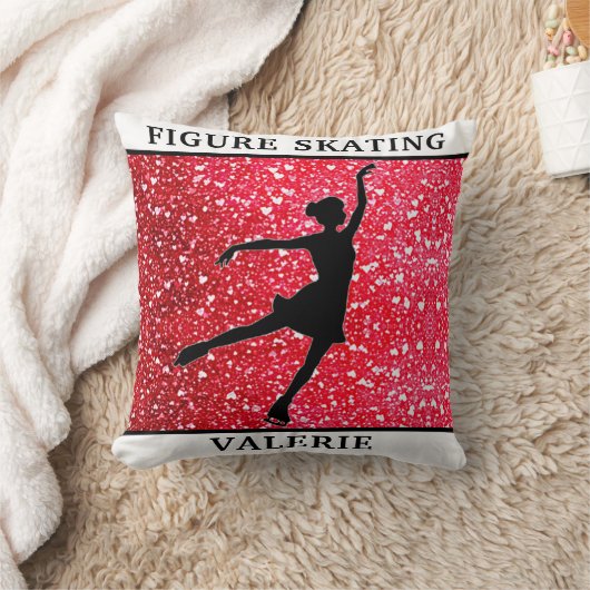 Figuur Sierkussen Skating met Naam (Deken)