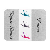 Figuur Skater Persoonlijke Flexibele Magnet van de Magneet (Horizontaal)